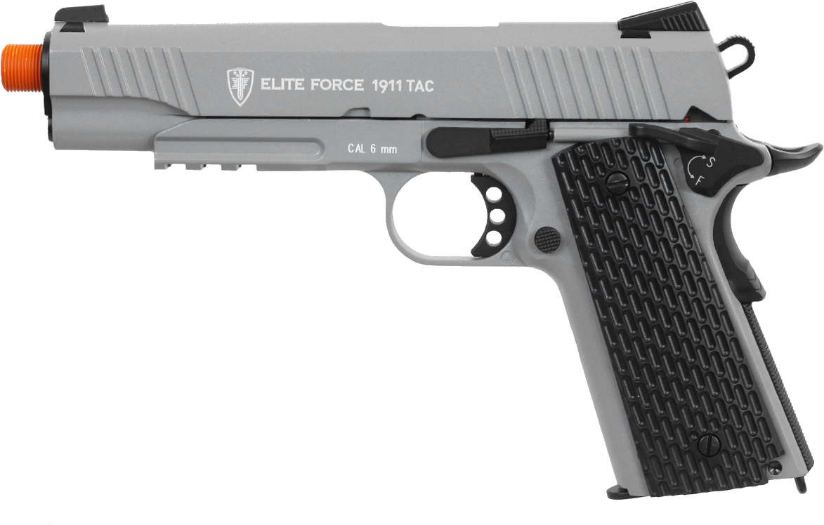 Elite Force 1911 Tac Co2 Gbb Pistol Grey - Elite Force 1911 Tac Grey (1200x1200), Png Download