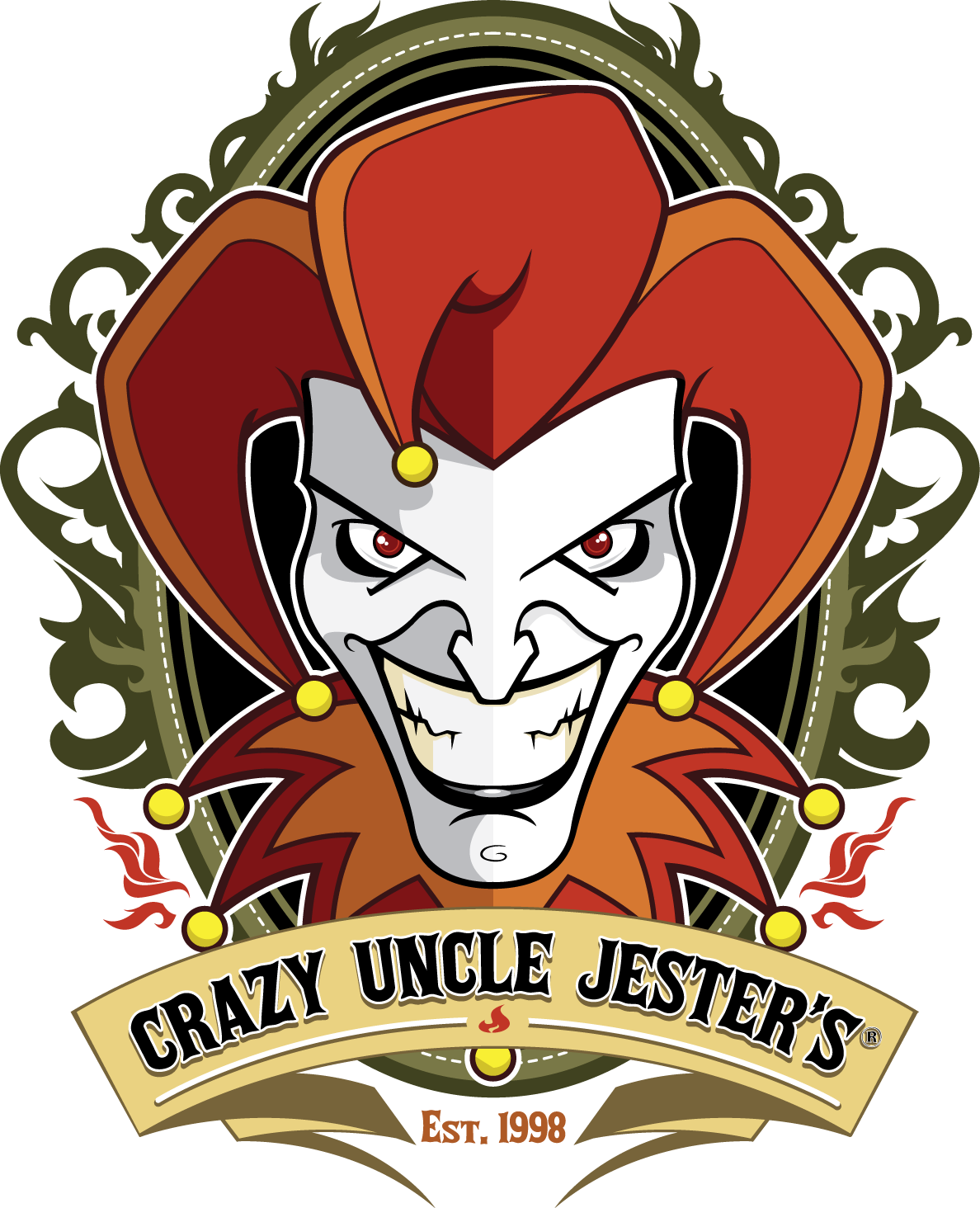 Crazy Uncle Jester's Logo For Enhanced Scovie Awards - Jester Logo (1188x1464), Png Download