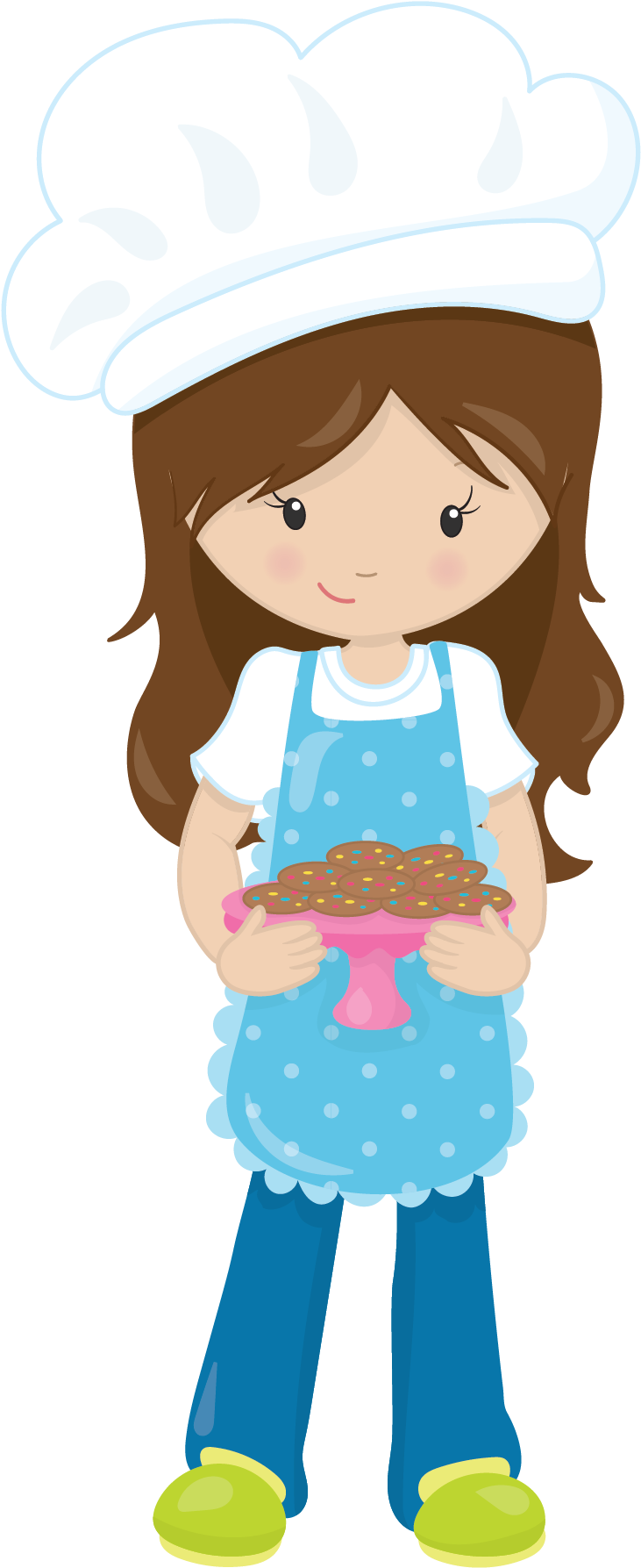 Magic Biscuit Buns The Little Puddins Blog - Baker Girl Png (1800x1800), Png Download