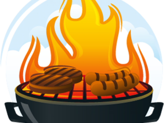 Campfire Clipart Cookout - Happy Birthday Bbq (640x480), Png Download