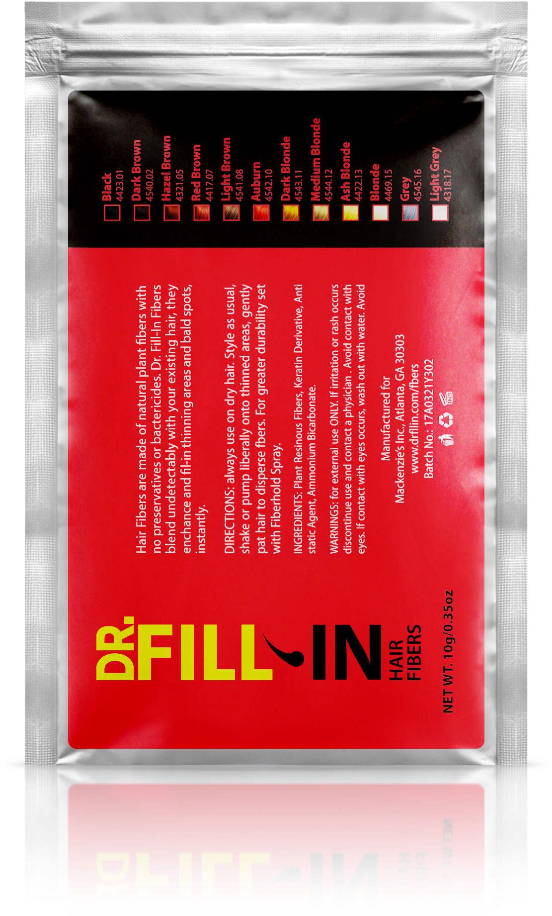 Pro Hair Fiber Refill Packet For Fine & Longer Hair - Box (2000x2000), Png Download