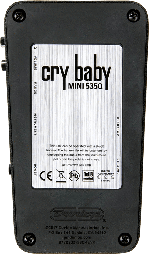 Dunlop Cry Baby Mini 535q Wah Pedal - Cry Baby (1000x1000), Png Download