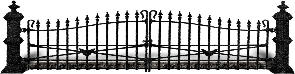 Footer - Fence (1224x360), Png Download