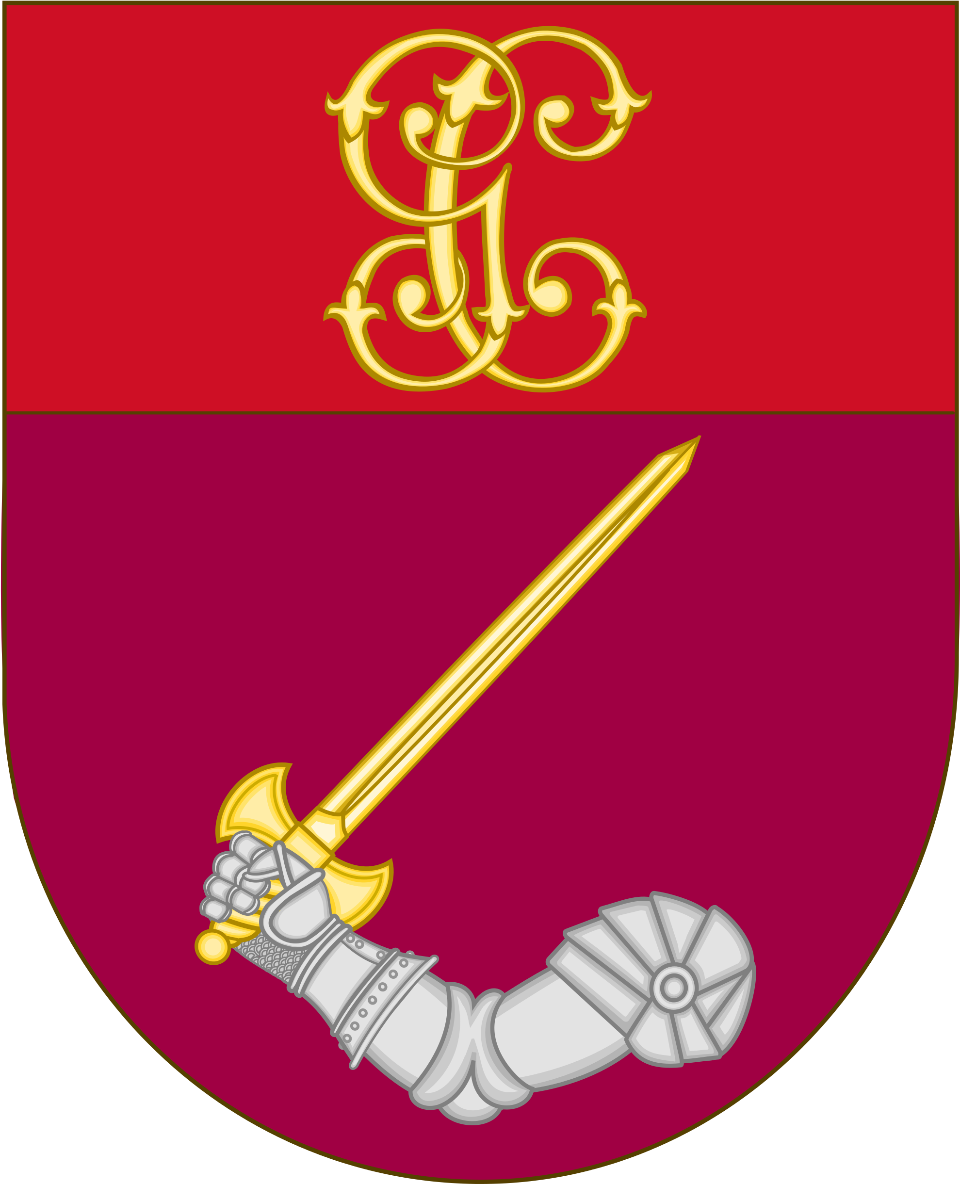 Open - Service Badge Of The Guardia Civil (2000x2485), Png Download