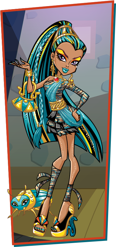 Aaliyah Pryer - Monster High Nefera De Nile (492x1015), Png Download