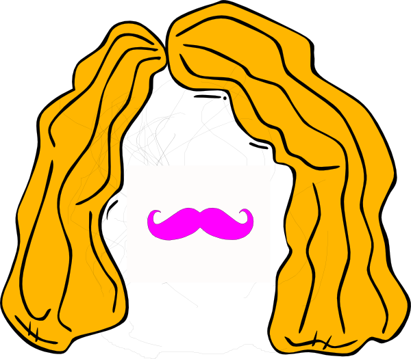 Wig - Clipart - Cartoon Wig (600x525), Png Download