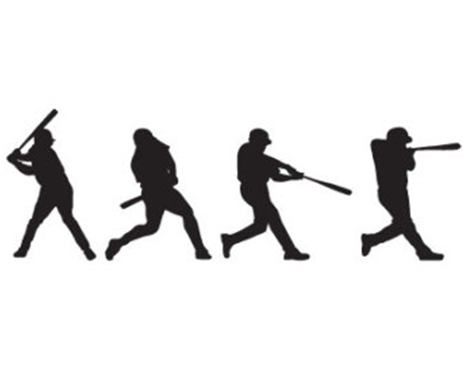 2018 Florence Recreation Baseball - Silhouette (960x365), Png Download