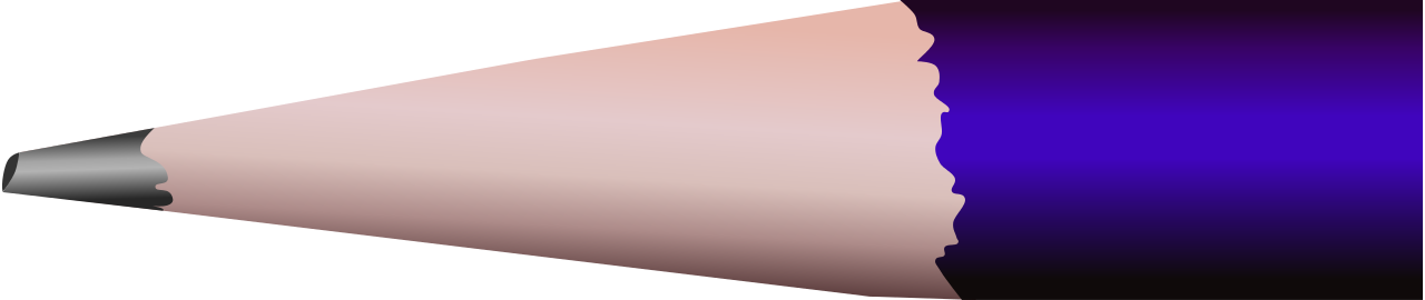 Pencil Tip Closeup - Pencil Tip Png (1280x270), Png Download