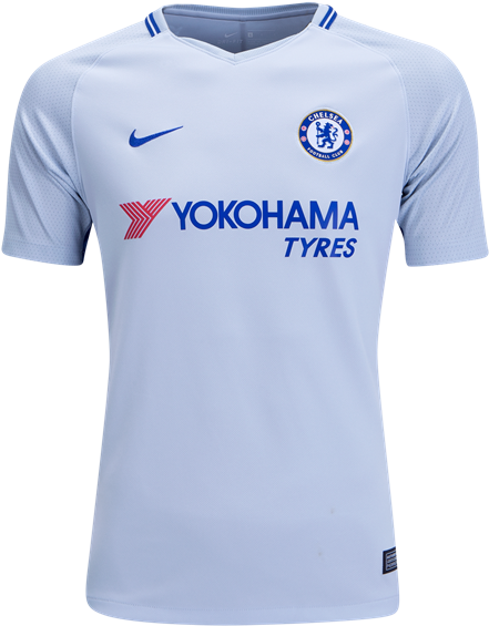 Chelsea 17/18 Away Youth Kit Hazard - Chelsea Away Jersey 2018 19 (600x600), Png Download