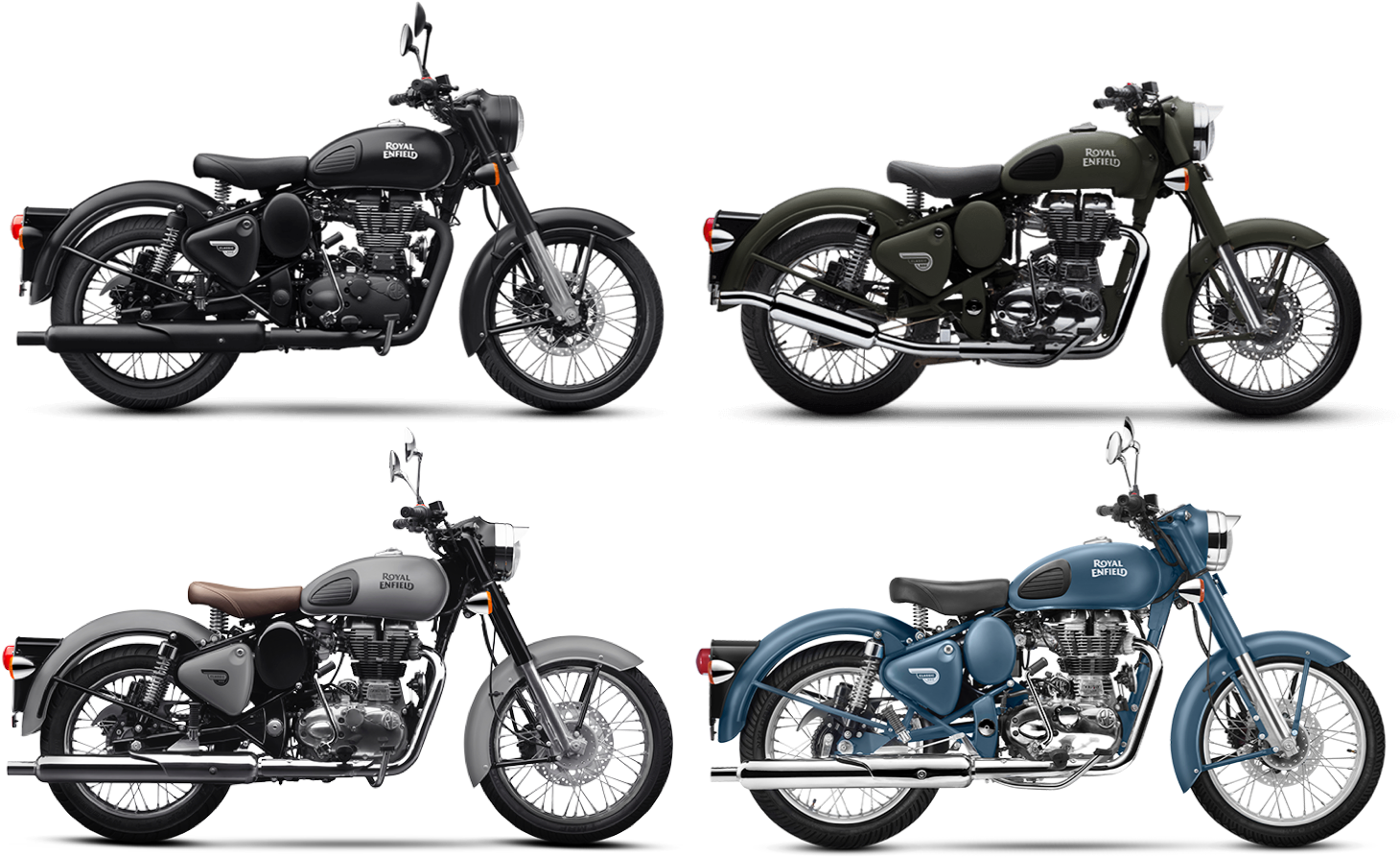 Ansicht Scout - Royal Enfield Classic 350 Gunmetal Grey (1491x936), Png Download