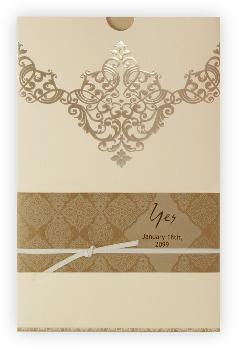 J3119 Uk - Indian Wedding Invitations Gold (800x800), Png Download