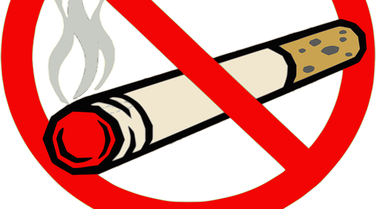 Cigarette Clipart Ban - Ban Smoking (759x422), Png Download