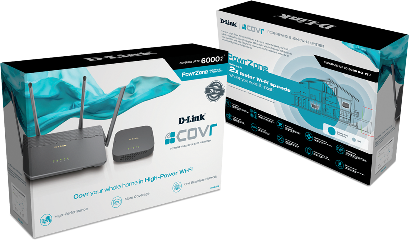 Covr 3d Box For Web - D Link Covr 6000 (1664x936), Png Download