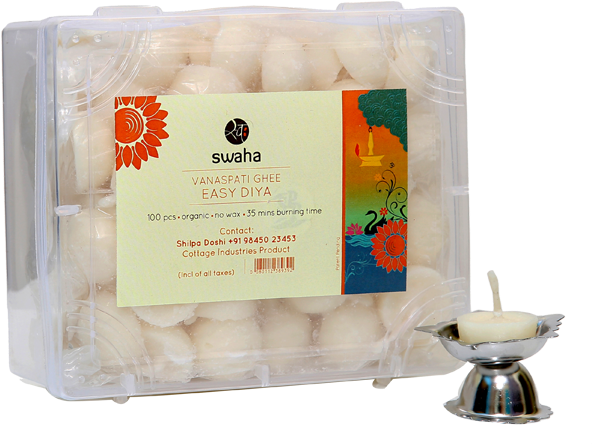Swaha Easy Diya - Swaha Pure Pooja Camphor (700x700), Png Download