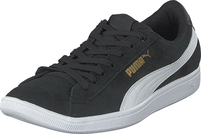 Puma Vikky Puma Black-puma White - Skate Shoe (705x472), Png Download