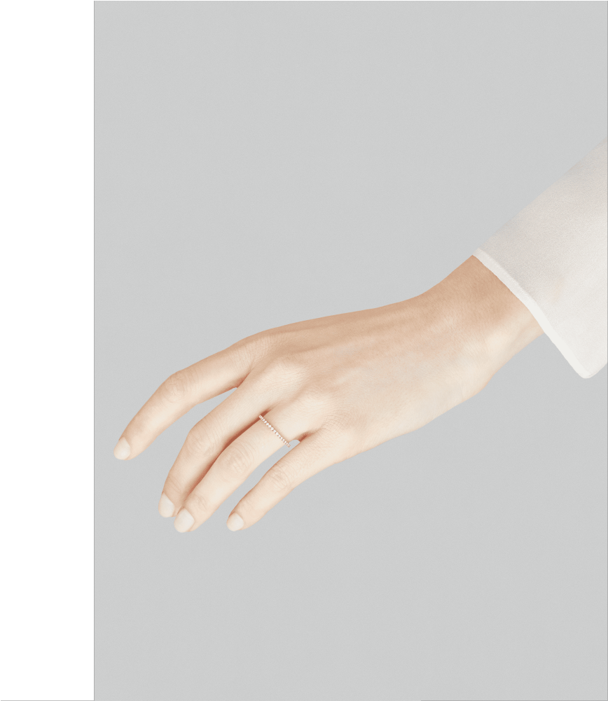 Félicité Wedding Band, - Engagement Ring (1000x1000), Png Download