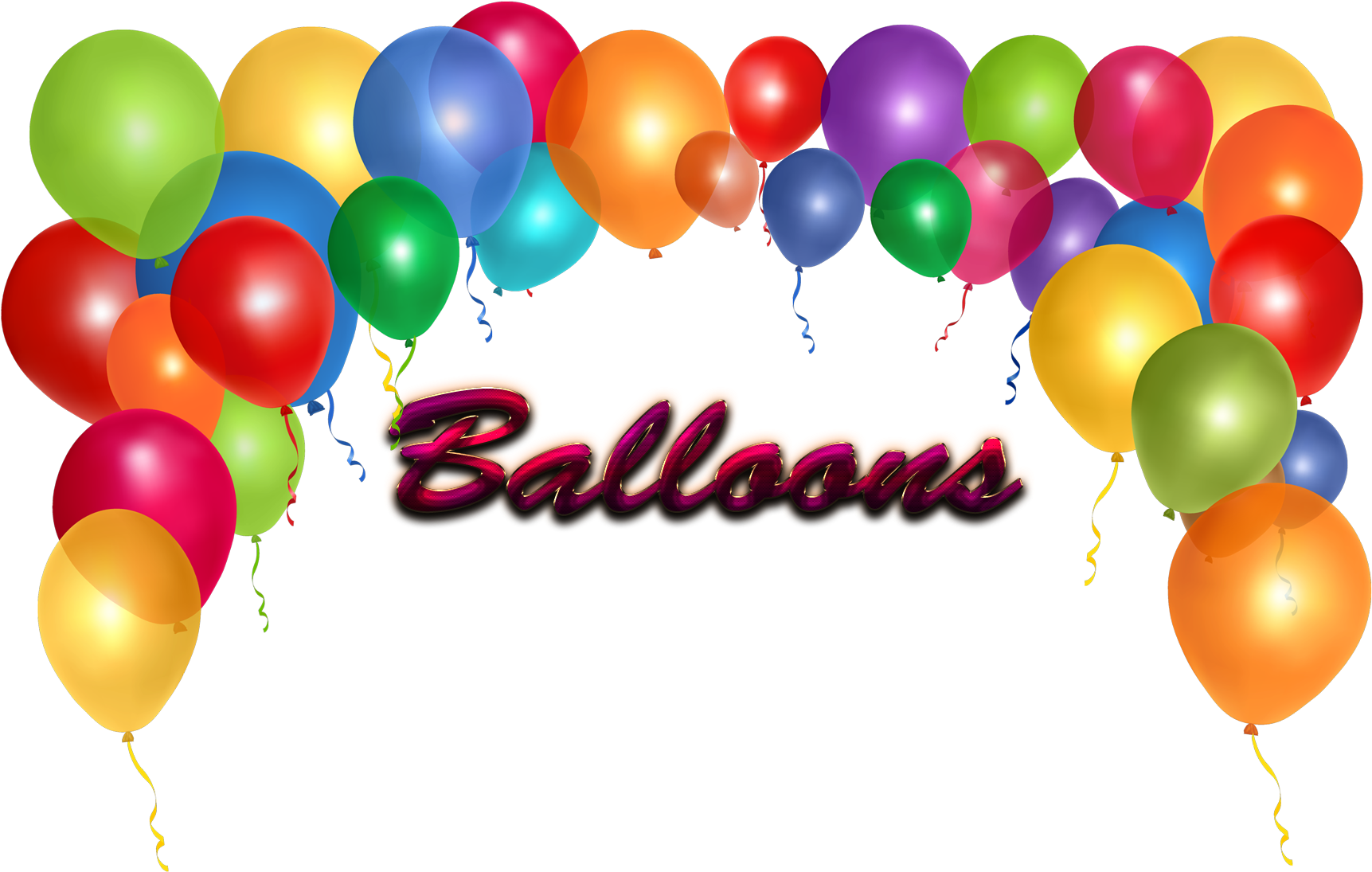 Balloons Download Png - Clear Background Birthday Balloons Clipart (1920x1200), Png Download
