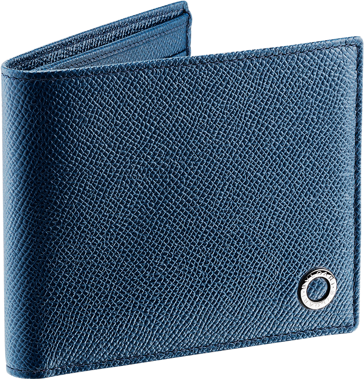 Bvlgari Bvlgari Man Wallet Wallet Calf Leather Blue - Bvlgari Man Wallet (1800x1405), Png Download