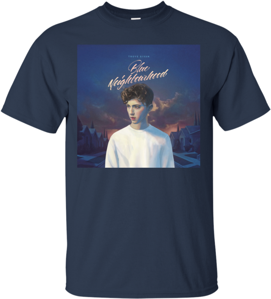 Blue Neighborhood Troye Sivan Shirt Cool Graphic Art - Rick And Morty Gym Tank (1024x1024), Png Download