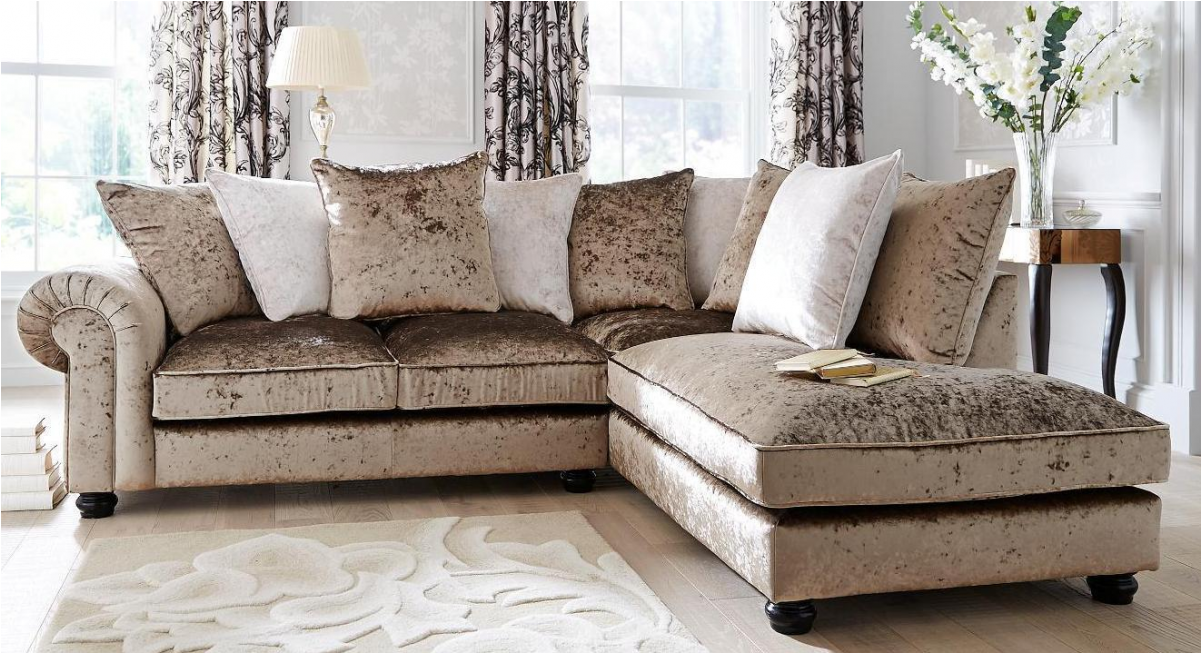 All Sofa Sure Fit Furniture Recliner Living Room Foam - Laurence Llewelyn Bowen Crushed Velvet Sofa (1200x1200), Png Download