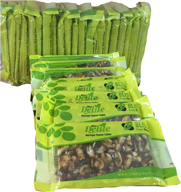 Bliss Delite Moringa Peanut Chikki - Cashew (618x640), Png Download