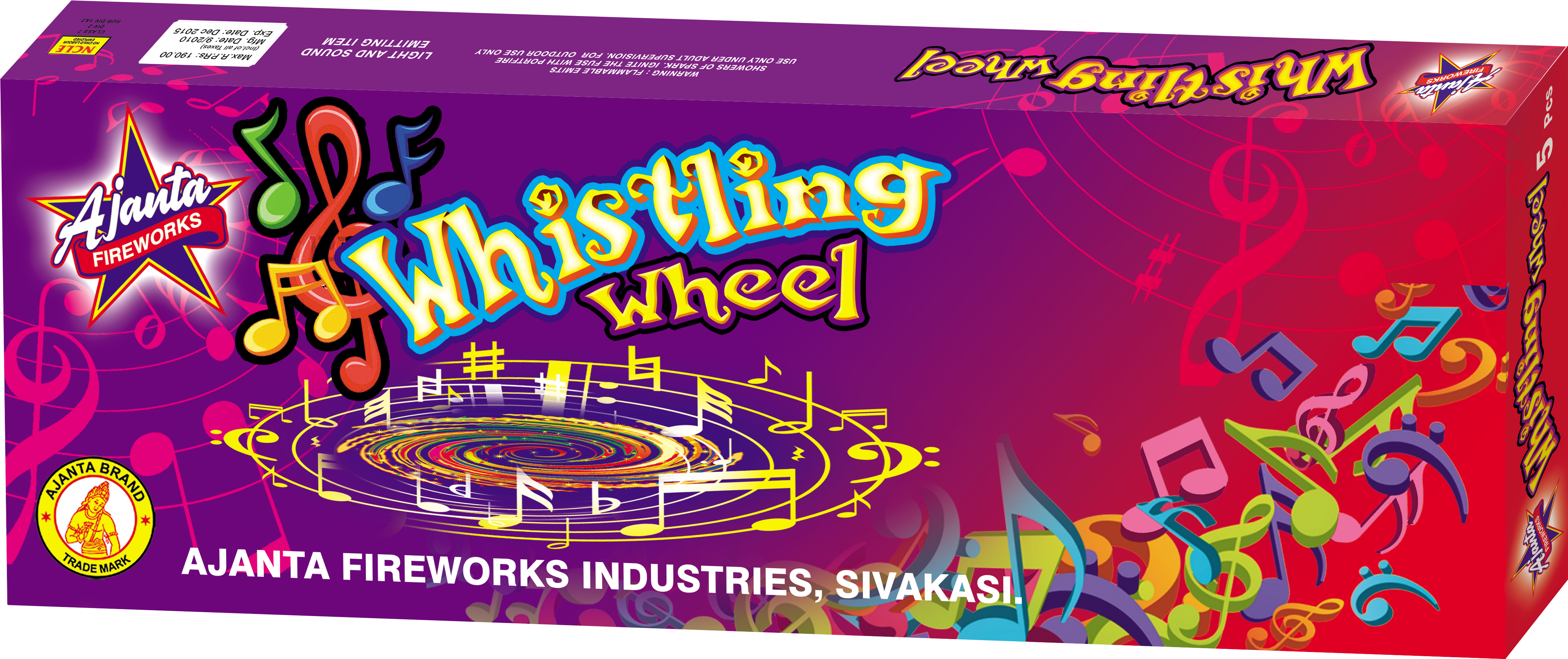 Ajanta Whistling Wheel - Fête De La Musique (5070x2220), Png Download