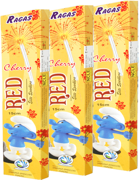 7 Cm Red Colour Sparklers - Cat Grabs Treat (600x600), Png Download