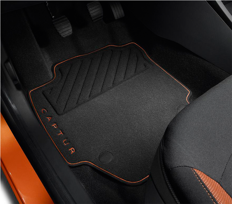 Premium Textile Floormat Orange - Car Seat Cover (800x800), Png Download