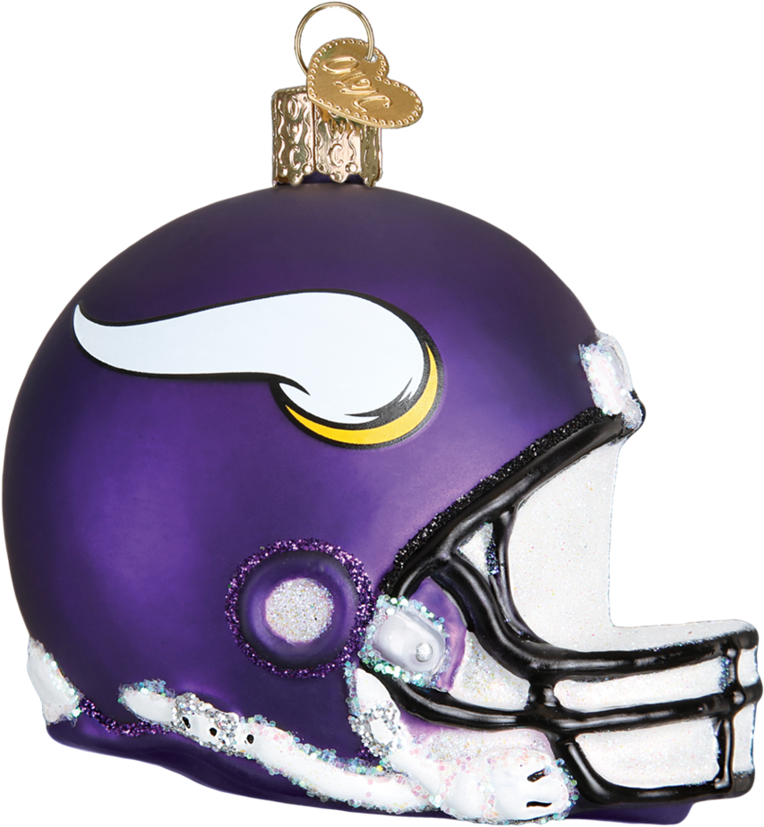 Minnesota Vikings Helmet 71917 Old World Christmas (950x950), Png Download