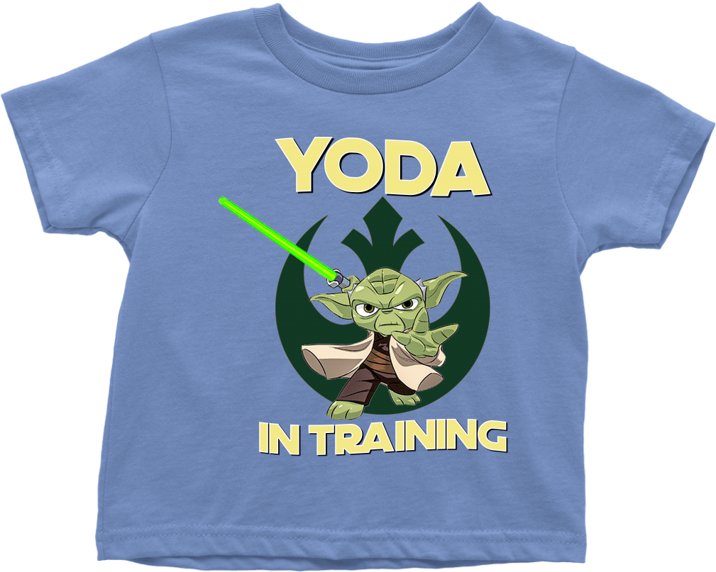 Star Wars Yoda In Training Toddler T Shirt - T-shirt (1024x1024), Png Download
