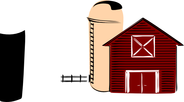 Barn Barn Clipart - Farm Clip Art (600x334), Png Download
