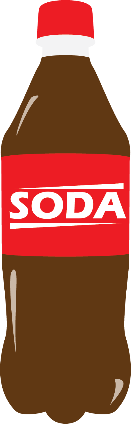 Soda 52g Of Sugar = - Soda Can Clipart Transparent (450x1452), Png Download