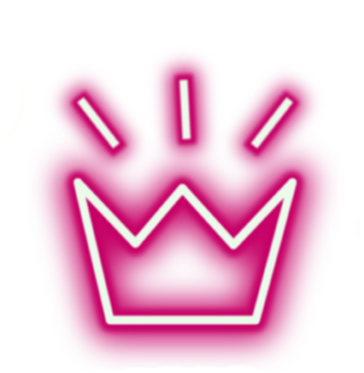 Crown Neon Lights Tumblr Aesthetic Crowns - Crown Light Picsart Png (1024x1024), Png Download