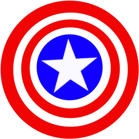 Captain America Shield Captain America Shield, Capt - Logo Capitan America Vectorizado (500x500), Png Download