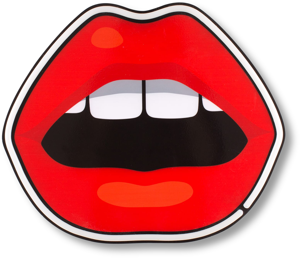 Neon Lamp Mouth-0 - Bocca Seletti (1500x1315), Png Download