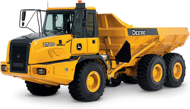 250d-series Ii Articulated Dump Truck - John Deere Articulated Dump Truck (642x462), Png Download