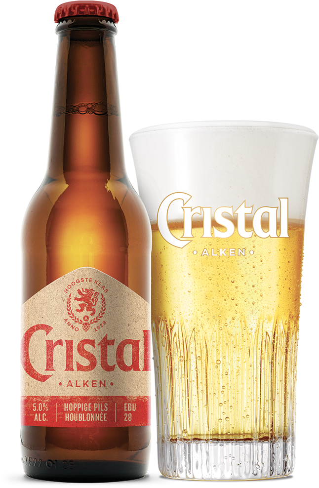Cristal Glass Fles - Cristal Alken (850x1081), Png Download