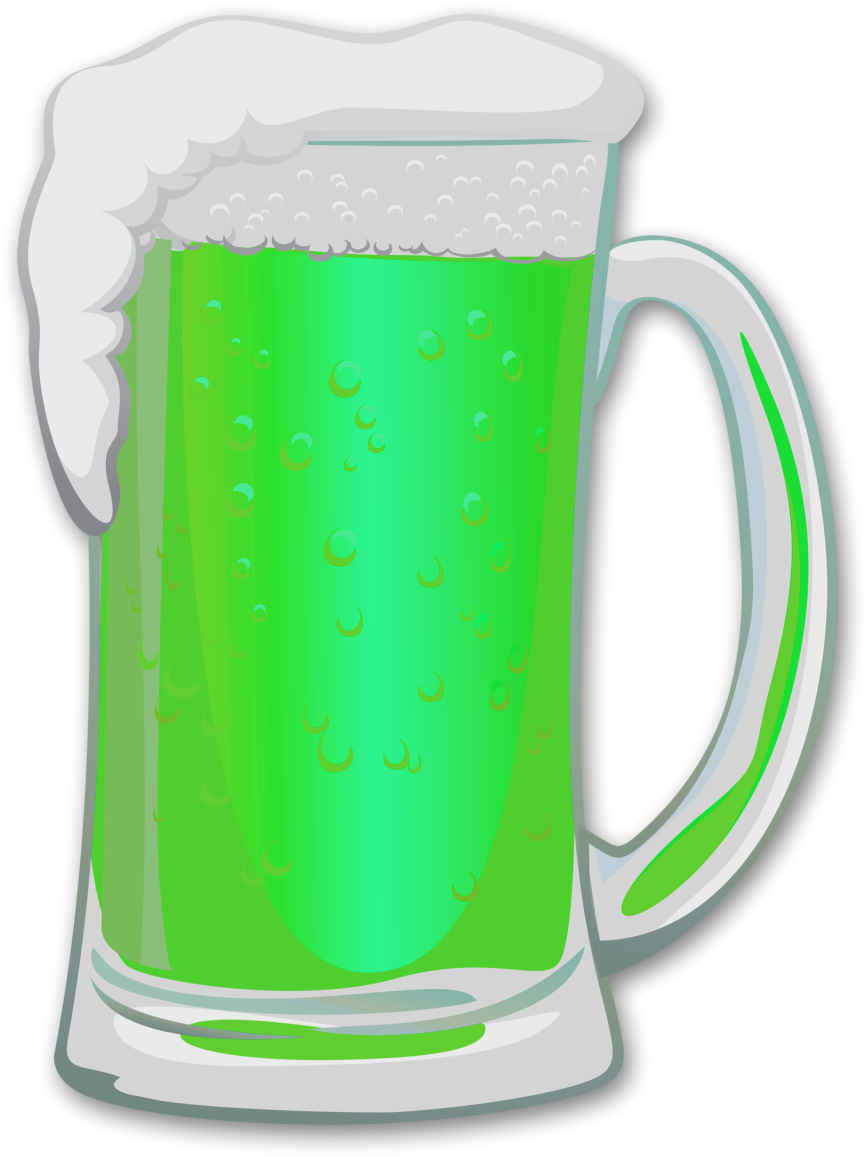 Green Beer Cliparts - Green Beer Png (914x1192), Png Download