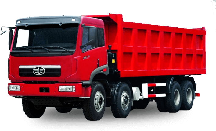 12-wheeler Faw Dump Truck Faw380d12 29cbm Capacity - Dump Truck Faw (1105x513), Png Download