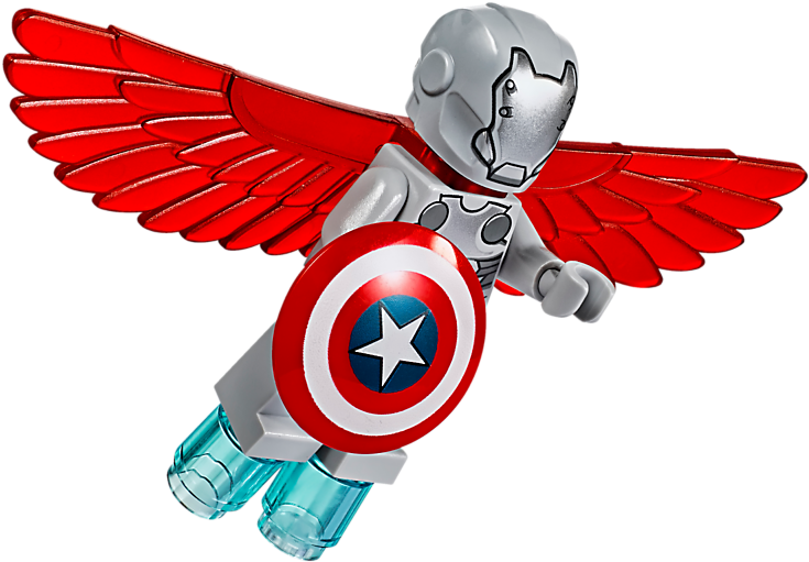 Captain America Jet Pursuit - Lego 76076 Marvel Super Heroes Captain America Jet (800x600), Png Download