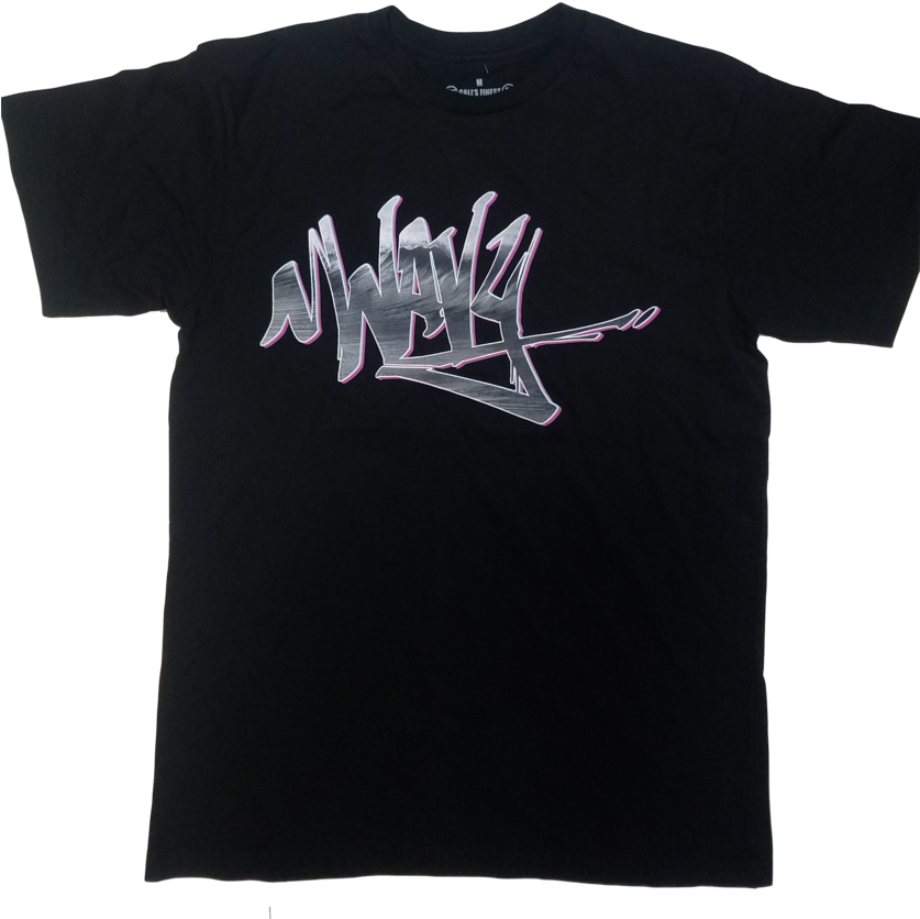 Wavy Lines T-shirt - Fjord Llc (836x1023), Png Download