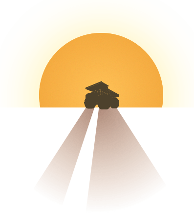 More Information Dump Truck At Sunset - Armazenamento Online Dump Truck (397x434), Png Download