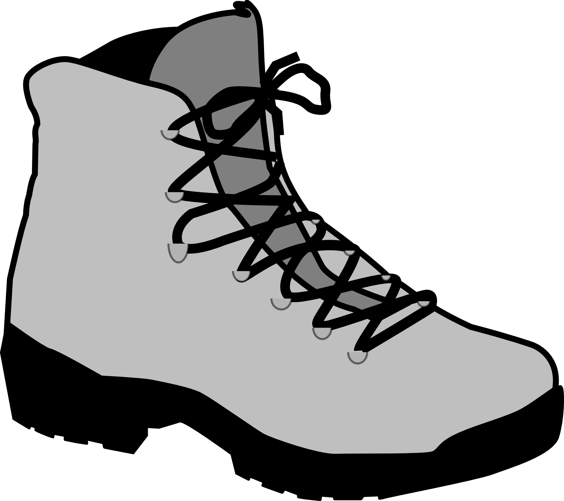 Hiking Boot (600x533), Png Download