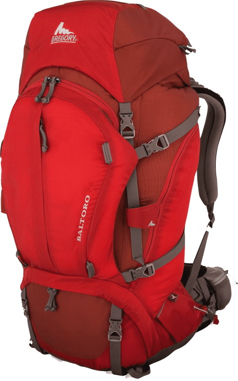 Free Png Gregory Baltoro Tourist Bag Png Images Transparent - Gregory Men's Baltoro 75 Pack Cinder Cone Red M (480x767), Png Download