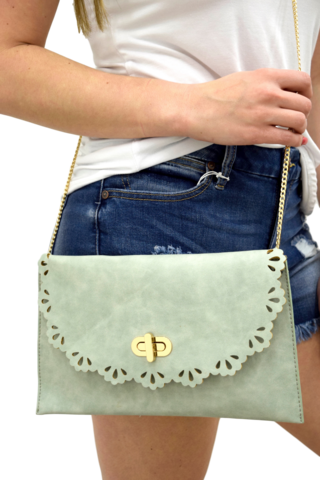 Lola Seafoam Clutch - Mobile Phone (320x480), Png Download