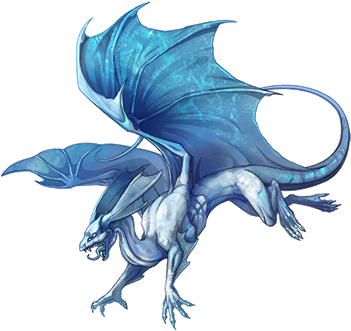 Icicle - Wings Of Fire Dragon Flying (350x350), Png Download