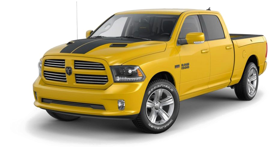 Yellow Lexus Png Image Background - Dodge Ram Yellow (1024x523), Png Download