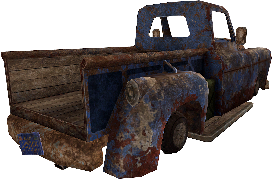 Pick Up Back - New Vegas Pickup Truck (1200x900), Png Download