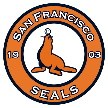 In The Shadow Of Giants - San Francisco Seals Baseball Logo (351x351), Png Download