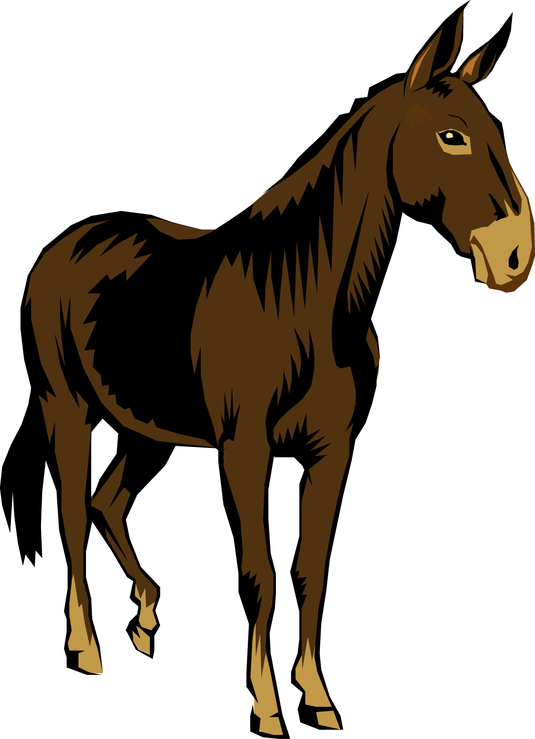 Banner Library Download Mule Head Clipart - Clip Art Mule (1084x1498), Png Download